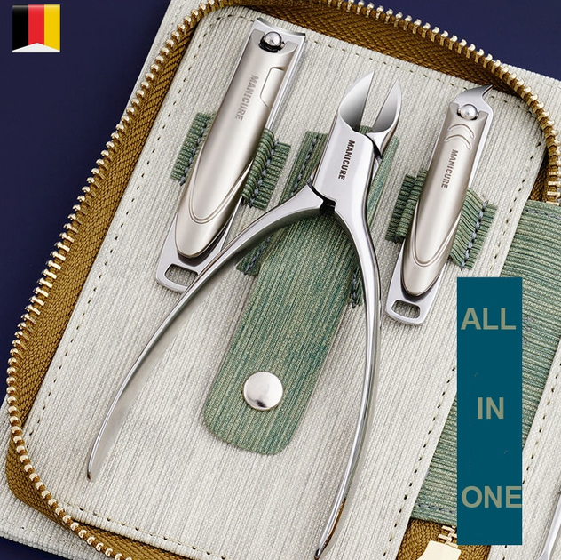 Набор для маникюра и педикюра makeup Manicure Set из нержавеющей стали в сумке 9 предметов - Фото 5 Набор для маникюра и педикюра makeup Manicure Set из нержавеющей стали в сумке 9 предметов - изображение 5