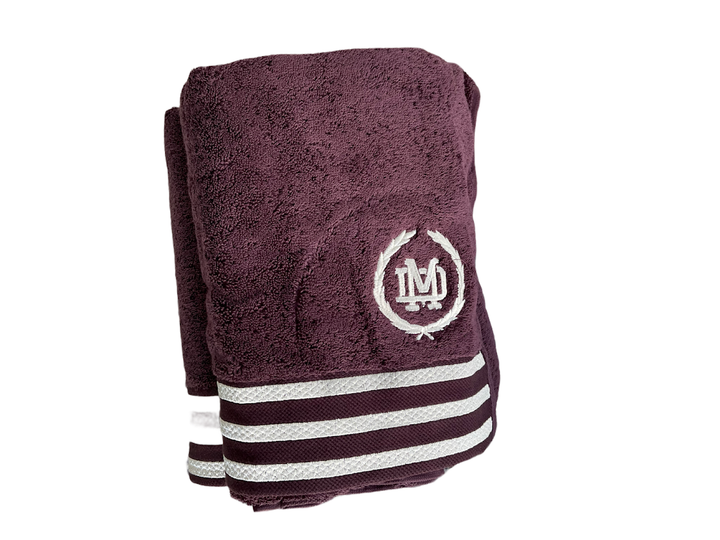Набор полотенец Maison D'or Delon Purple махровые 30-50 см,50-100 см,70-140 см сливовый - изображение 4