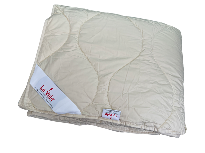 Ковдра Le Vele Pure Wool вовняне 195-215 см кремове - зображення 4