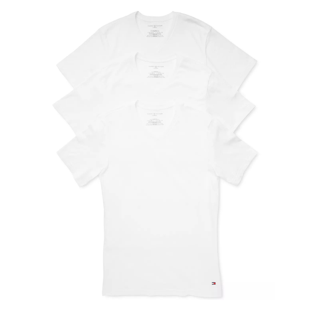 Акція на Набір футболок Tommy Hilfiger 266015928 S 3 шт Білий від Rozetka