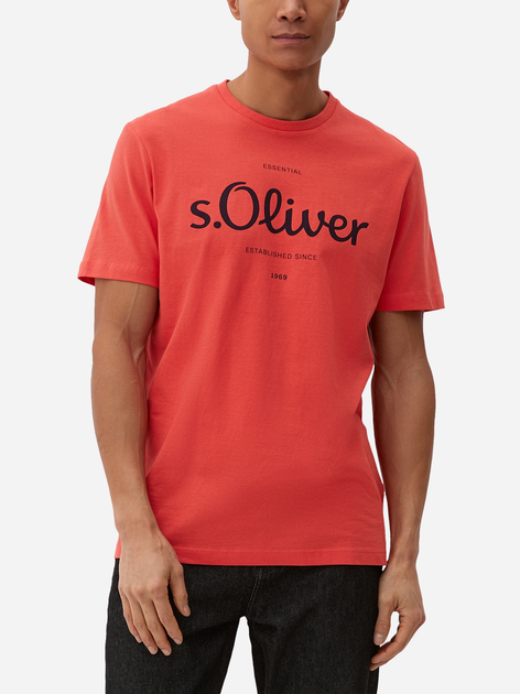 T-shirt s.Oliver 2128330-30D1 XL Czerwony (4099972657448) - obraz 1