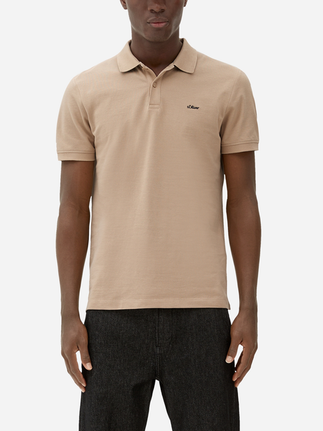 Поло чоловіче s.Oliver 2129488-8411 XL Brown (4099972660523) - зображення 1