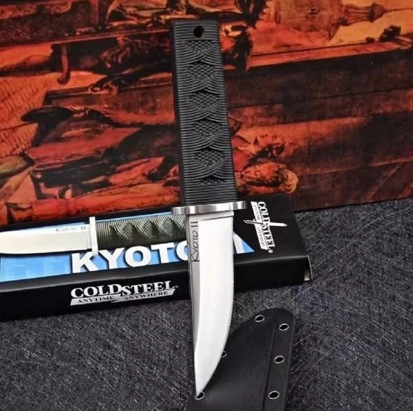 Нож нескладной Cold Steel KYOTO I с чехлом (для рыбалки, охоты, туризма) - изображение 2