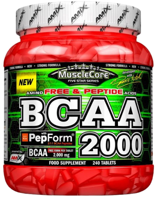 Aminokwasy Amix Musclecore BCAA 2000 Pepform 240 tabletek (8594159537484) - obraz 1