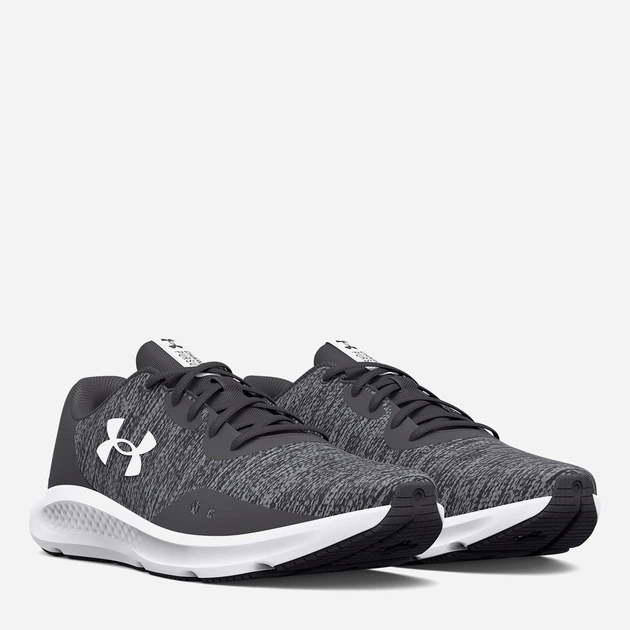 Чоловічі кросівки для бігу Under Armour Charged Pursuit 3 Twist 3025945-100 41 (8US) 26 см Сірі (195253060021) (955555901089381) - Уцінка - зображення 2