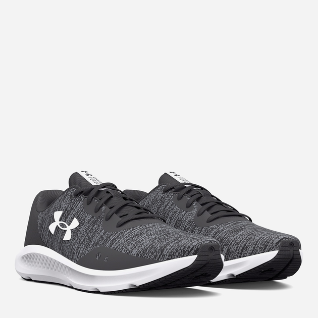 Чоловічі кросівки для бігу Under Armour Charged Pursuit 3 Twist 3025945-100 47.5 (13US) 31 см Сірі (195253059476) - зображення 2