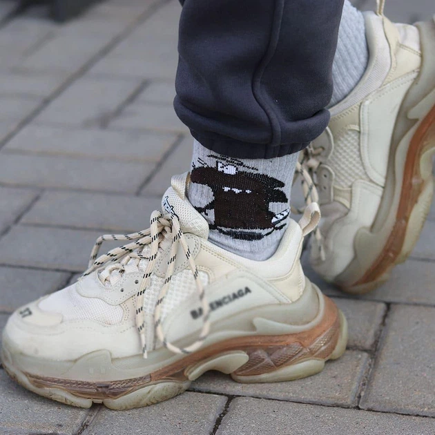 Женские носки SuperSox Злюки Бобры, Серые 36-40р - изображение 4