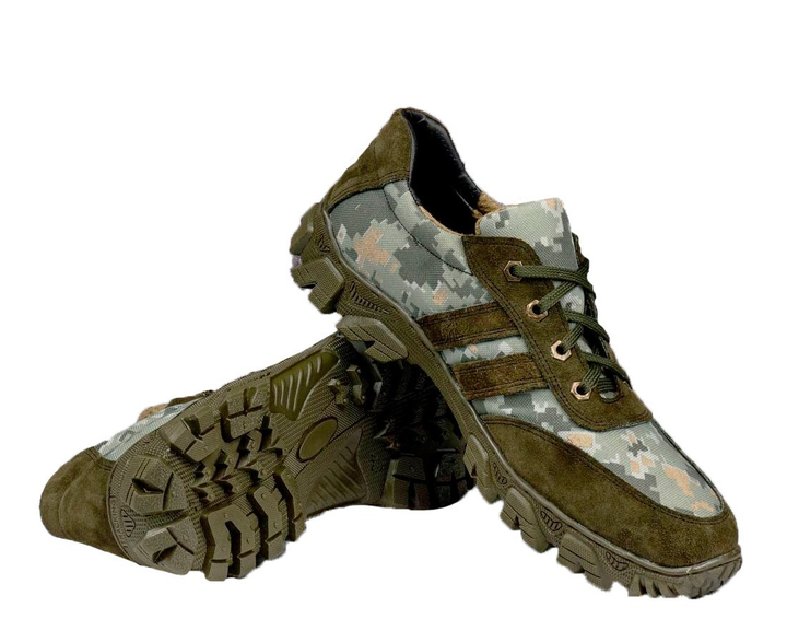 Кросівки тактичні Soilder Піксель колір Олива розмір 43 - зображення 1