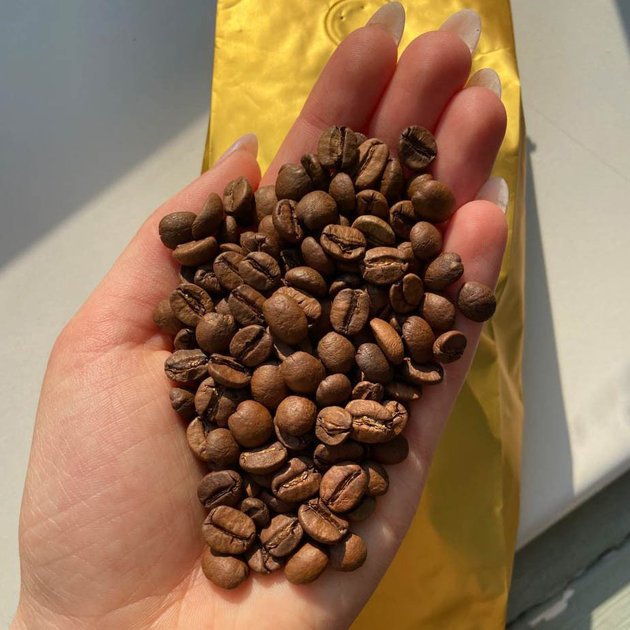 Купить Кофе в зернах купаж 20%/80% свежеобжаренный 1 кг – ROZETKA ...