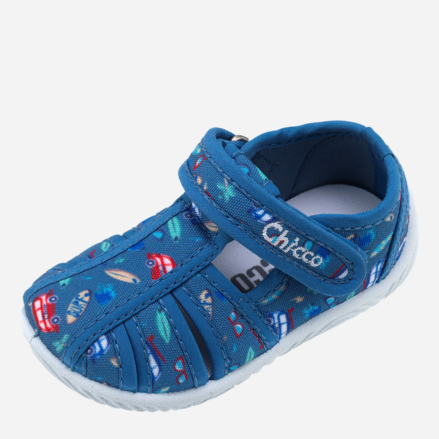 Tekstylne kapcie dziecięce do przedszkola Chicco 01057428000000-900 24 Niebieskie (8051182194607) - obraz 1