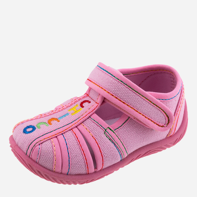 Tekstylne kapcie dziecięce do przedszkola Chicco 01057428000000-100 22 Różowe (8055344723155) - obraz 1