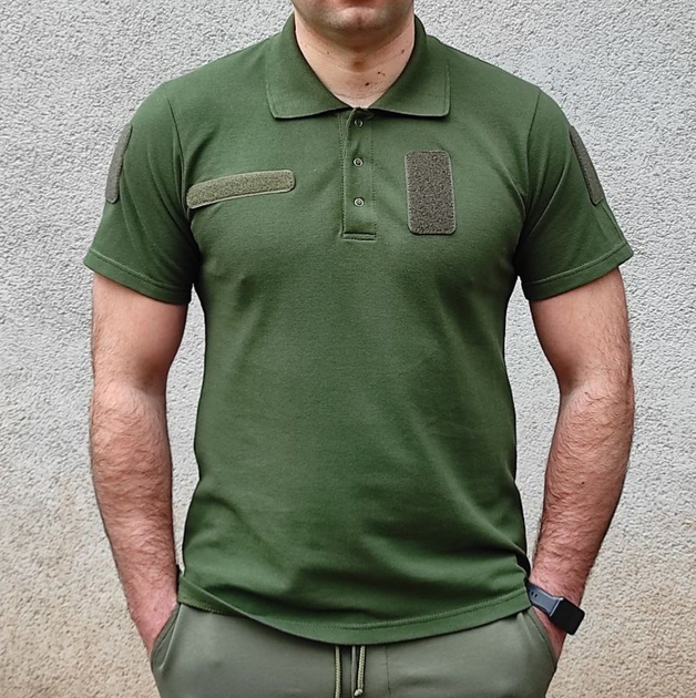 Поло військове тактичне Eva Military колір хакі розмір М - изображение 1