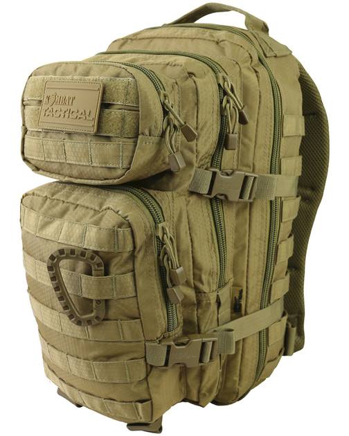 Тактичний рюкзак KOMBAT UK Hex - Stop Small Molle Assault Pack Uni койот (kb-hssmap-coy) - зображення 1