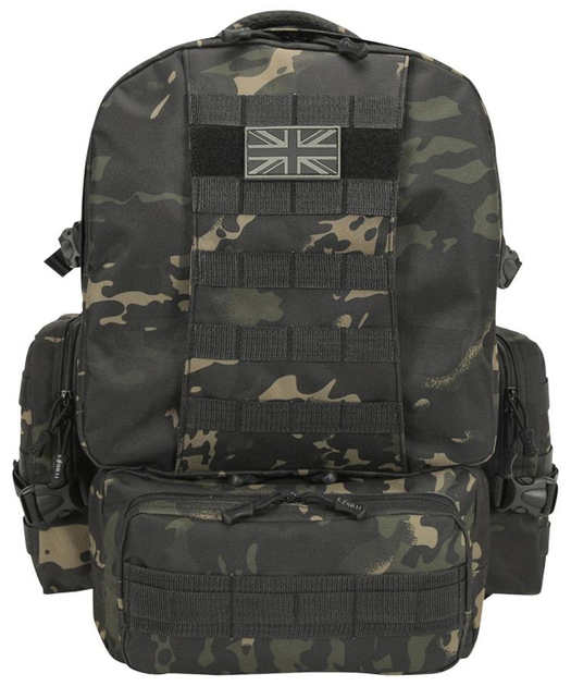 Рюкзак тактичний KOMBAT UK Expedition Pack 50ltr Uni чорний мультікам (kb-ep50-btpbl) - изображение 2