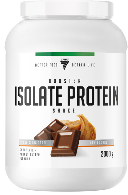 Białko Trec Nutrition Booster Isolate Protein 2000 g Jar Chocclate-Peanut Butter (5902114017194) - obraz 1