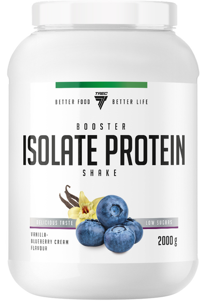 Протеїн Trec Nutrition Booster Isolate Protein 2000 г Ваніль-Чорничний крем (5902114017217) - зображення 1