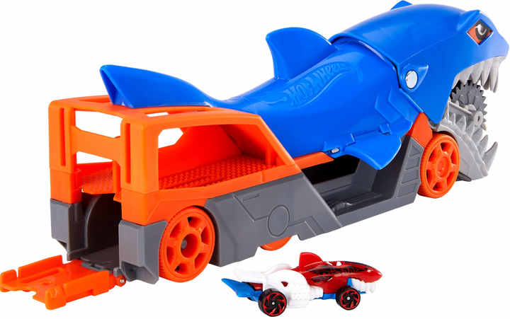 Zestaw do gry Hot Wheels Transporter Truck Shark Mouth (GVG36) - obraz 4