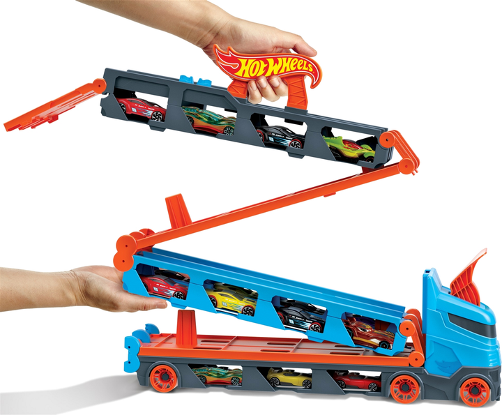 Ciężarówka Hot Wheels Transporter Super Wyścig (GVG37) - obraz 6