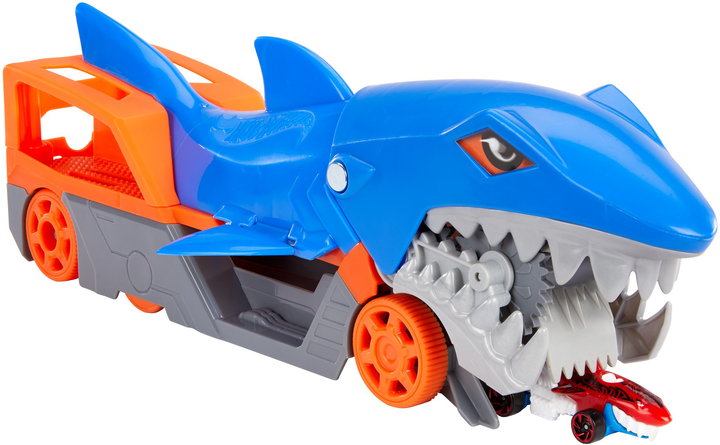 Zestaw do gry Hot Wheels Transporter Truck Shark Mouth (GVG36) - obraz 7