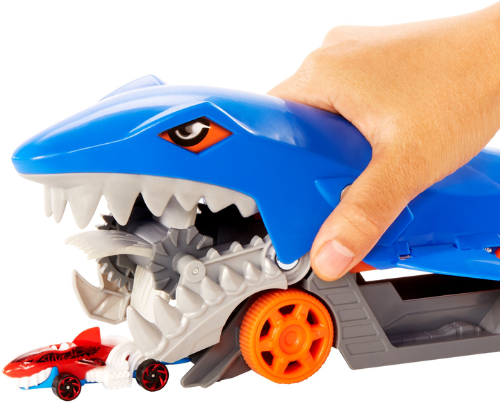 Zestaw do gry Hot Wheels Transporter Truck Shark Mouth (GVG36) - obraz 8