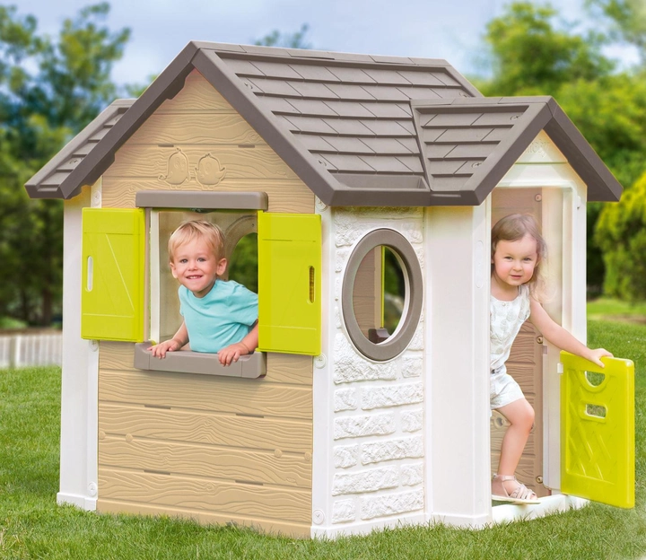 Будиночок лісника Smoby Toys з віконницями та круглими вікнами (810406) (3032168104068) - зображення 2