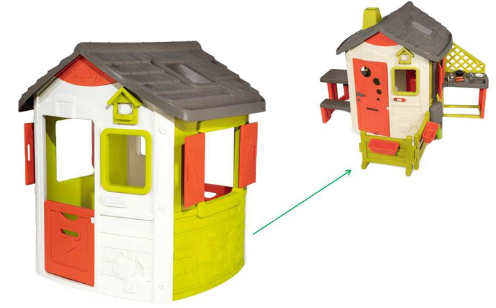Domek leśniczego Smoby Toys Neo z okiennicami (7600810500) - obraz 2