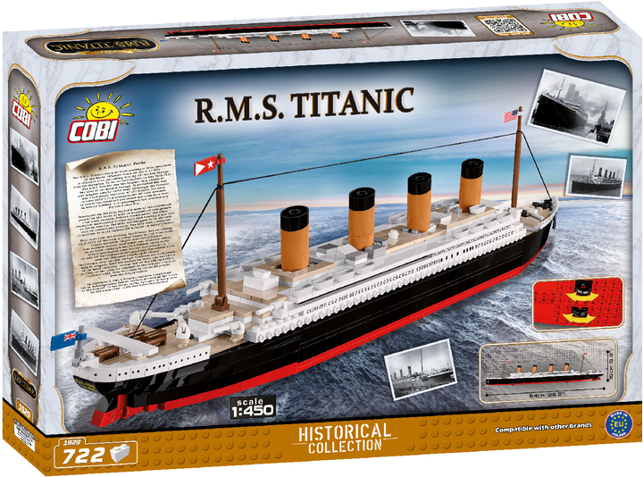 Klocki konstrukcyjne Cobi Titanic 1:450 722 elementy (COBI-1929) - obraz 2