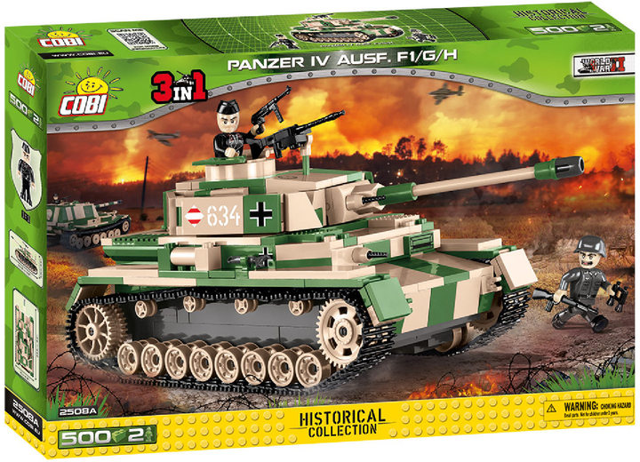 Klocki konstrukcyjne Cobi Czołg Panzer IV 500 elementów (COBI-2508A) - obraz 1