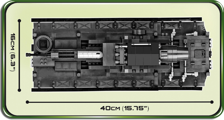 Конструктор Cobi самохідна мортира 600-мм "Карл" 1500 деталей (COBI-2530) - зображення 12