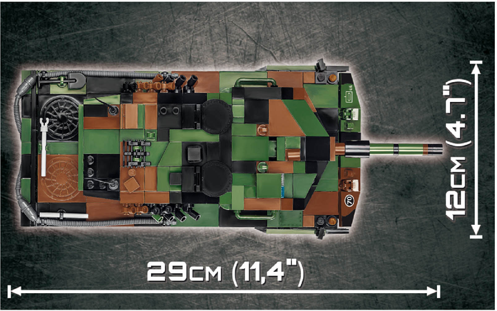 Klocki konstrukcyjne Cobi Czołg Leopard 2 945 elementów (COBI-2620) - obraz 5