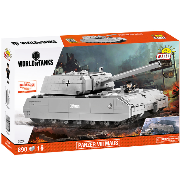 Klocki konstrukcyjne Cobi World Of Tanks Maus 890 elementów (COBI-3024) (5902251030247) - obraz 1