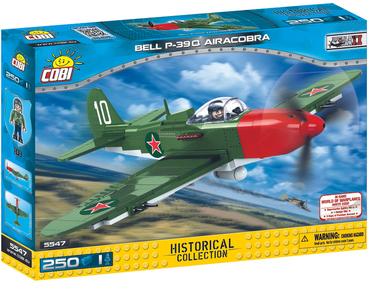 Конструктор COBI Літак BELL P-39Q Аерокобра 250 деталей (COBI-5547) (5902251055479) - зображення 1