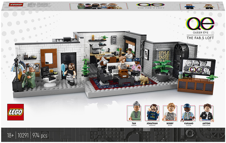 Zestaw klocków LEGO Creator Expert Queer Eye — Mieszkanie "Fab Five" 974 elementy (10291) - obraz 1