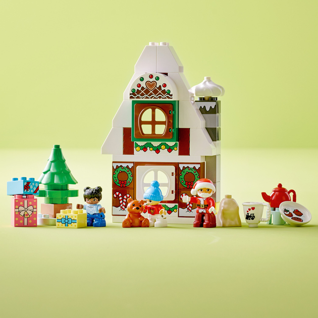 Zestaw klocków LEGO DUPLO Town Piernikowy domek Świętego Mikołaja 50 elementów (10976) - obraz 4