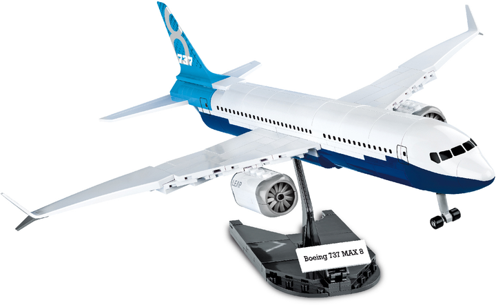 Klocki konstrukcyjne COBI Samolot Boeing 737 Max 8 320 elementów (COBI-26175) - obraz 4