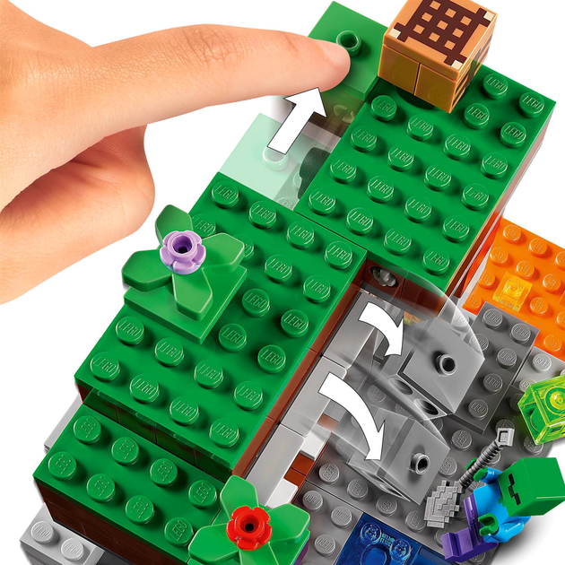 Zestaw klocków LEGO Minecraft Opuszczona kopalnia 248 elementów (21166) - obraz 10