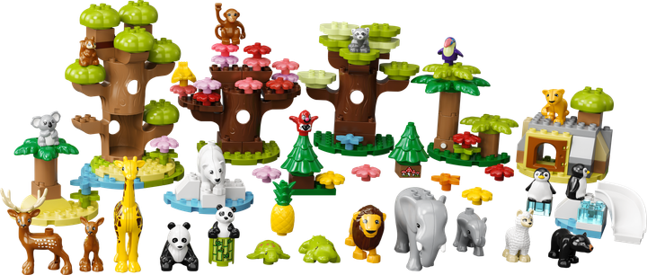 Zestaw klocków LEGO DUPLO Town Dzikie zwierzęta świata 142 elementy (10975) - obraz 9