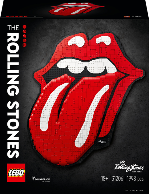 Zestaw klocków LEGO ART The Rolling Stones 1998 elementów (31206) - obraz 1