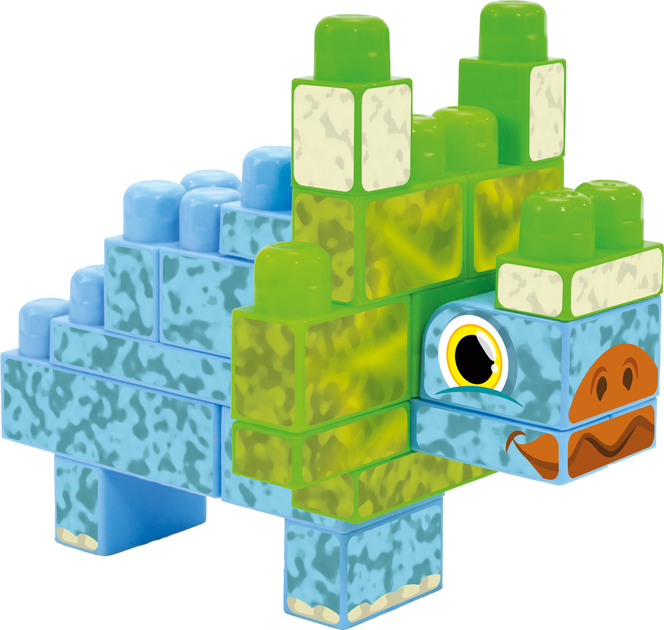 Klocki konstrukcyjne Wader Baby Blocks Dino Triceratops 23 elementy (41494 Wader) - obraz 1