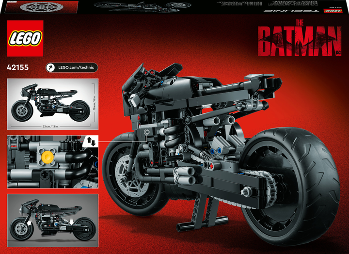 Zestaw klocków LEGO Technic Batman: Batmotor 641 element (42155) - obraz 10