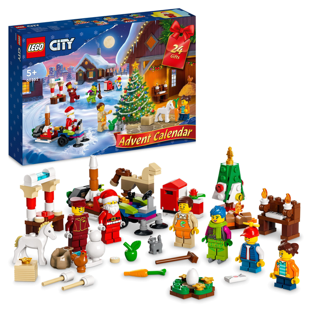 Zestaw klocków LEGO City Occasions Kalendarz adwentowy City 287 elementów (60352) - obraz 2