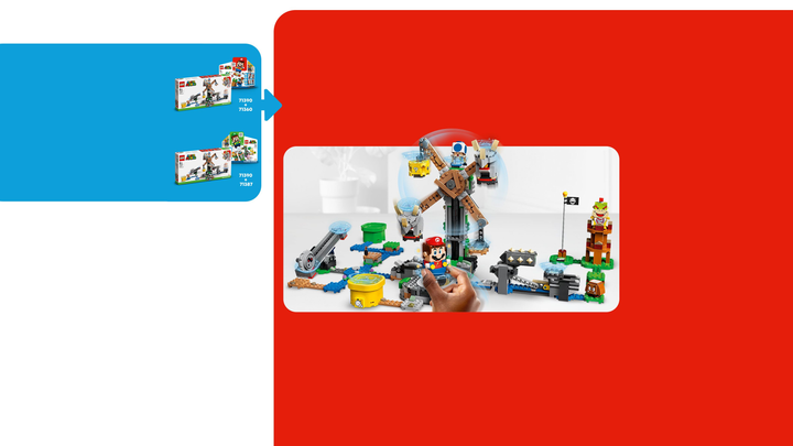 Zestaw klocków LEGO Super Mario Zestaw dodatkowy Walka z Reznorami 862 elementy (71390) - obraz 13