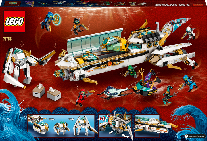 Zestaw klocków LEGO Ninjago Pływająca Perła 1159 elementów (71756) - obraz 9