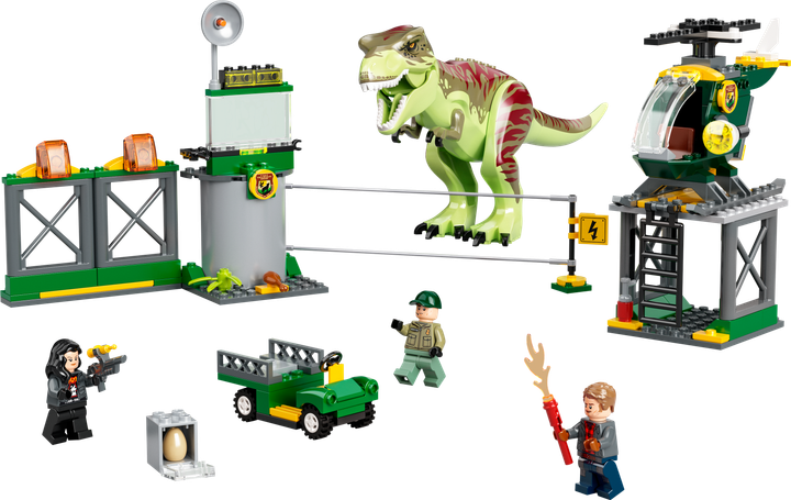 Zestaw klocków LEGO Jurassic World Ucieczka tyranozaura 140 elementów (76944) - obraz 9