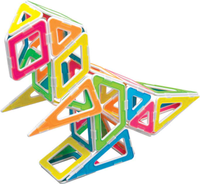 Klocki magnetyczne Magformers Neon XL 30 elementów (706006) (8809465534257) - obraz 3