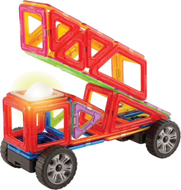 Klocki magnetyczne Magformers Zestaw budowlany z podświetleniem LED 54 elementy (730658090107) - obraz 4