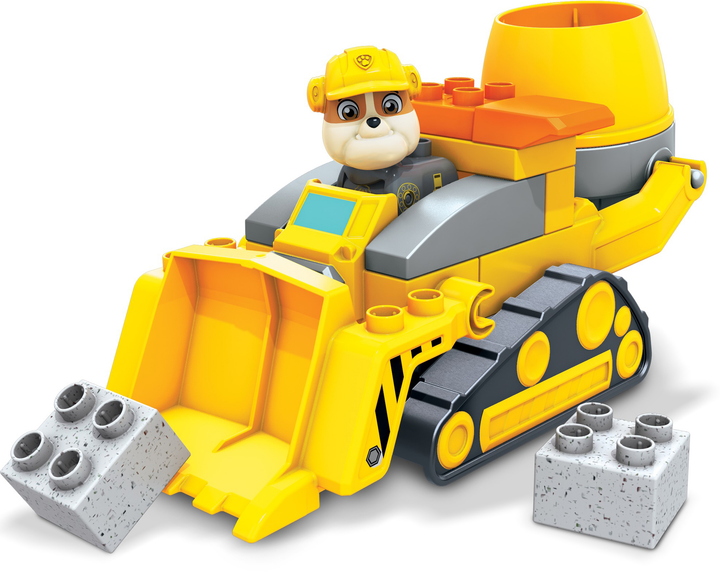 Klocki konstrukcyjne Mega Bloks Psi Patrol Spycharko-betoniarka Rubbleʼa (GYW91) - obraz 2