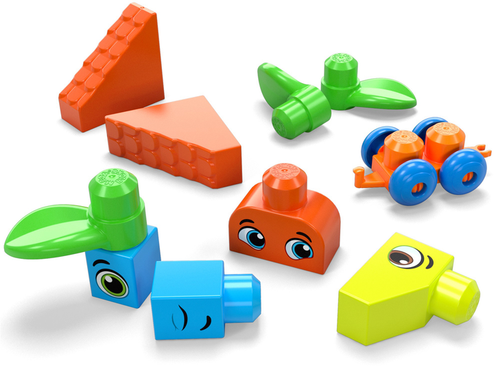 Klocki konstrukcyjne duże Mega Bloks w worku 150 elementów (HHM96) - obraz 5