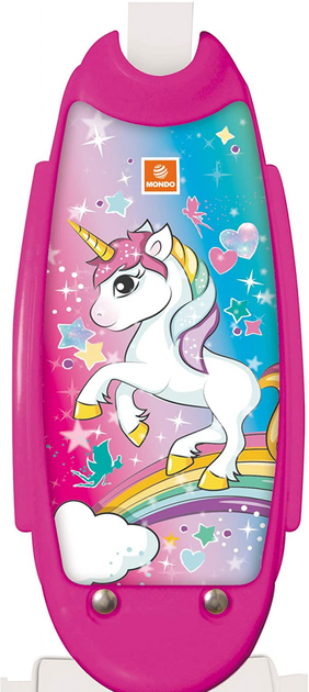 Самокат дитячий Mondo Unicorn трьохколісний Рожевий (1285389) - зображення 2