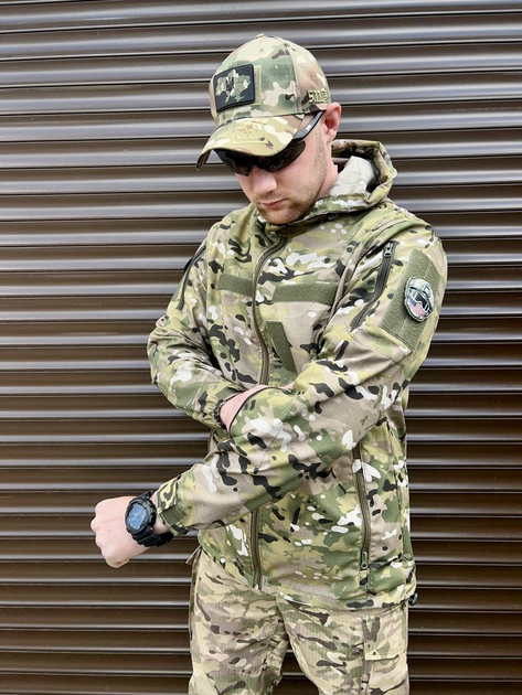 Летняя тактическая куртка Рип-Стоп Premium Мультикам (Размер 56) - изображение 2